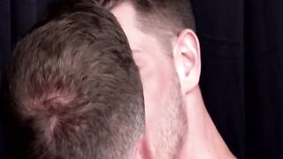 Bottom slut Andrew Delta takes on Jordan Starrs massive swelled up dick