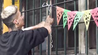 I skillfuly used my wet tongue to lick and swallow Daves thick long cock