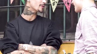 I skillfuly used my wet tongue to lick and swallow Daves thick long cock