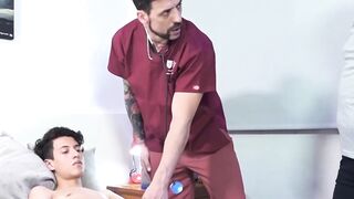 Witnessing how my tiny stepson Wilson ravages his hairy doctor after checkup