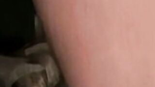 Handsome guy with necklace blow his smoke and spills his cum