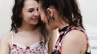 ADULT TIME - Adorable Dark Haired Liz Jordan Scissors With Her BFs Lesbo Boss Sinn Sage To Satisfy Him