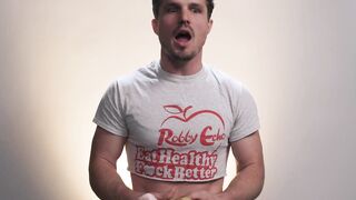 ADULT TIME - How Guys Orgasm With Robby Apples VIEW HIM JERK OFF - FULL TAPE
