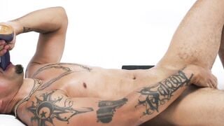 ADULT TIME - How Guys Orgasm With Long Cock Stud King Noire SEE HIM JERK OFF - FULL SEX TAPE