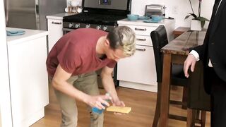 StepsonXXX.com - Staying up late so my ripped stepdad Sean Duran can cum inside me