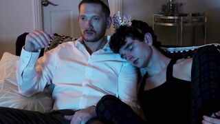 StepsonXXX.com - Barebacking this twink Canyon Cole until he ejects hot cum to his sl