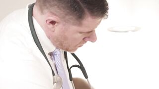 FunsizePorn.com - Twink Maxwell Dawson gets naked for Dr Wolf for a regular cock and