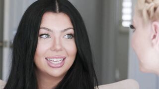 ADULT TIME - Shy Dyke Serene Siren Loses Dyke Virginity To Best Friends Stepmom Holly Day