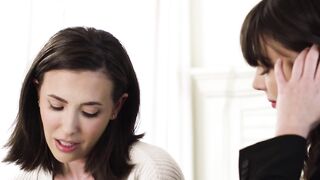 ADULT TIME - Dark Hair Beauty Casey Calvert Succumbs To Whitney Wrights Dyke Seduction Post-Divorce