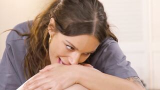 ALL CHICK STROKES - Hottie Cutie Casey Calvert Gets A Bolster Rubs By Cutie Masseuse April Olsen