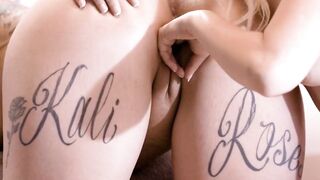 ALL WOMEN RUBS - Adorable Roommates Kali Roses And Aria Banks Do babe sixty nine And Masturbate Together