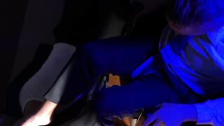 Jock Dan Edwards is tied up and got smelly feet on his face by dominant Drew Edwards
