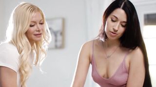 ALL CHICK GRIND - hot MILFs Three-Way After Rubs Including Scissoring And Face Sitting