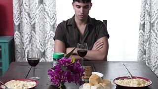 DaddiesPorno.com - Hot Rob Quin succumbs to his beefy stepdads deep fucking in the as