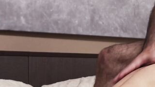 FunsizePorn.com - Wild DILF Marcus Rivers unloads thick load of hot cum on two horny