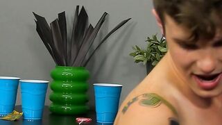 Twink boy Timo Garrett indulges in a sticky gummy bear orgy with his friends