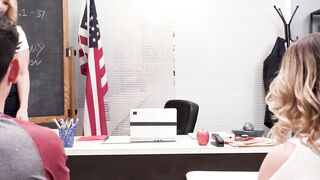 DEVILS VIDEO - Erotic mom Professor Rachael Cavalli Has 3Some With Her 18yo Students