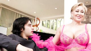 DEVILS CLIP - Big Tit cougar Ryan Keely Fucks Her Personal Assistant With Her Long Breasts