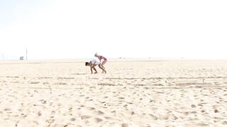 Going to the beach with stepma Marie