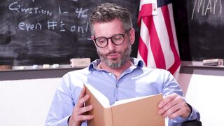 DEVILS CLIP - Sensual College Girl Katie Kush Does Everything To Got Crazy Hot Grades From Her Professor
