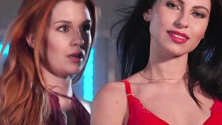 Exquisite lesbians Kaira Love and Lilly Bella make each other orgasm