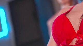 Exquisite lesbians Kaira Love and Lilly Bella make each other orgasm
