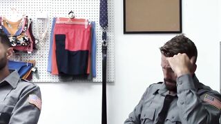 Perps4Sale.com - Straight inked suspect rimmed and pounded deep by horny security