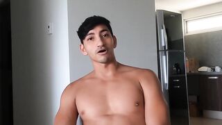 LatinoJuice.com - Curly Joe Dave masturbates his boyfriend and stepdads huge cocks at
