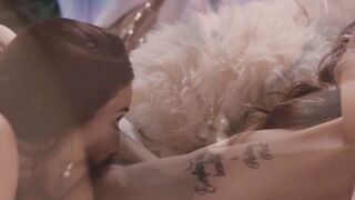 DEVILS CLIP - Beautiful Crazy chick Alex De La Flor Initiates Aria Lee To Lesbo Sex For The First Time
