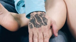 FANTASY RUBS - A Feet Worshipper Give Toes Rubs To Beauty AJ Applegate Before Fucking Her