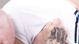 FANTASY RUBS - A Feet Worshipper Give Toes Rubs To Beauty AJ Applegate Before Fucking Her