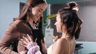 GIRLSWAY - Thin Dark Haired Passionately Fucks Her Barista Gf Hazel Moore While Shes Working