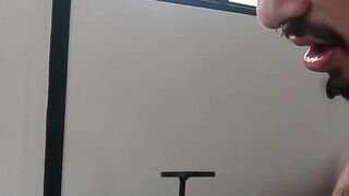LatinoJuice.com - Naughty Alfonso Osnaya stretches his mouth with two big lean cocks