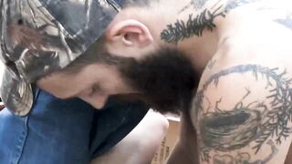 StepsonXXX.com - My bearded stepdad Matt Muck shoves his huge flashlight into my dark