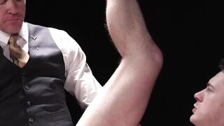 DisposedBoys.com - Suited stud Legrand Wolf slides his big cock into the sweaty hole