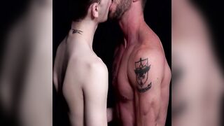DILF Johnny Ford moans while a hung twink Ethan Tate pounds his asshole raw