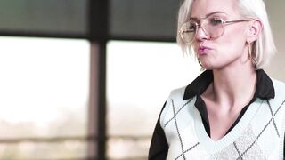 GIRLSWAY - New Boss Kenzie Taylor Fucks Her 2 Sexsual Gossip Employees On Her Office Desk