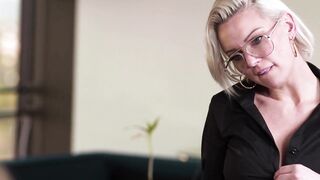 GIRLSWAY - New Boss Kenzie Taylor Fucks Her 2 Sexsual Gossip Employees On Her Office Desk