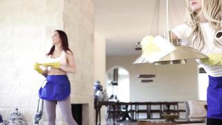 GIRLSWAY - Naturally Stacked House Cleaners Take A Break To Passionately Plowed Inside Their Dream House