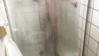 Hot Henry Evans gets super horny and masturbate in the bathroom