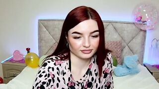 Redhead webcam girl NicolPot performing solo for fans