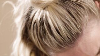 GIRLSWAY - Thin Blonde Coco Lovelock Has Her Cunt Finger Fucked Rough While Waiting For The Laundry