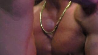 Muscular Jock Roman Todd rides the hungry shaft of Theo Braddy in bareback doggy styl