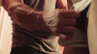 BoysAndDads.com - Shredded stepdaddy Myles Landon barebacks young stud in taboo encou