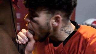 HETEROFLEXIBLE - Muscle Jock Gets Assfucked By His Teammate Into The Locker Room After A Football Game