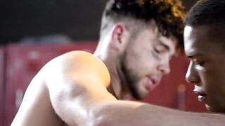 HETEROFLEXIBLE - Muscle Jock Gets Assfucked By His Teammate Into The Locker Room After A Football Game