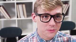 HETEROFLEXIBLE - Nerdy Twinkie Jack Bailey Is Rough Hard Gangbanged By The Football Team + CUM SHOWER