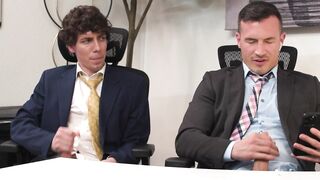 HETEROFLEXIBLE - Heterosexual Derek Kage Fucks Coworker Cristiano After Caught Jerking Off At His Break