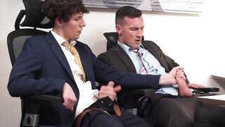 HETEROFLEXIBLE - Heterosexual Derek Kage Fucks Coworker Cristiano After Caught Jerking Off At His Break