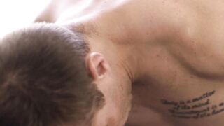 HETEROFLEXIBLE - Curious Heterosexual Barely Can Take His Buddys Large Dick During First Time Anal